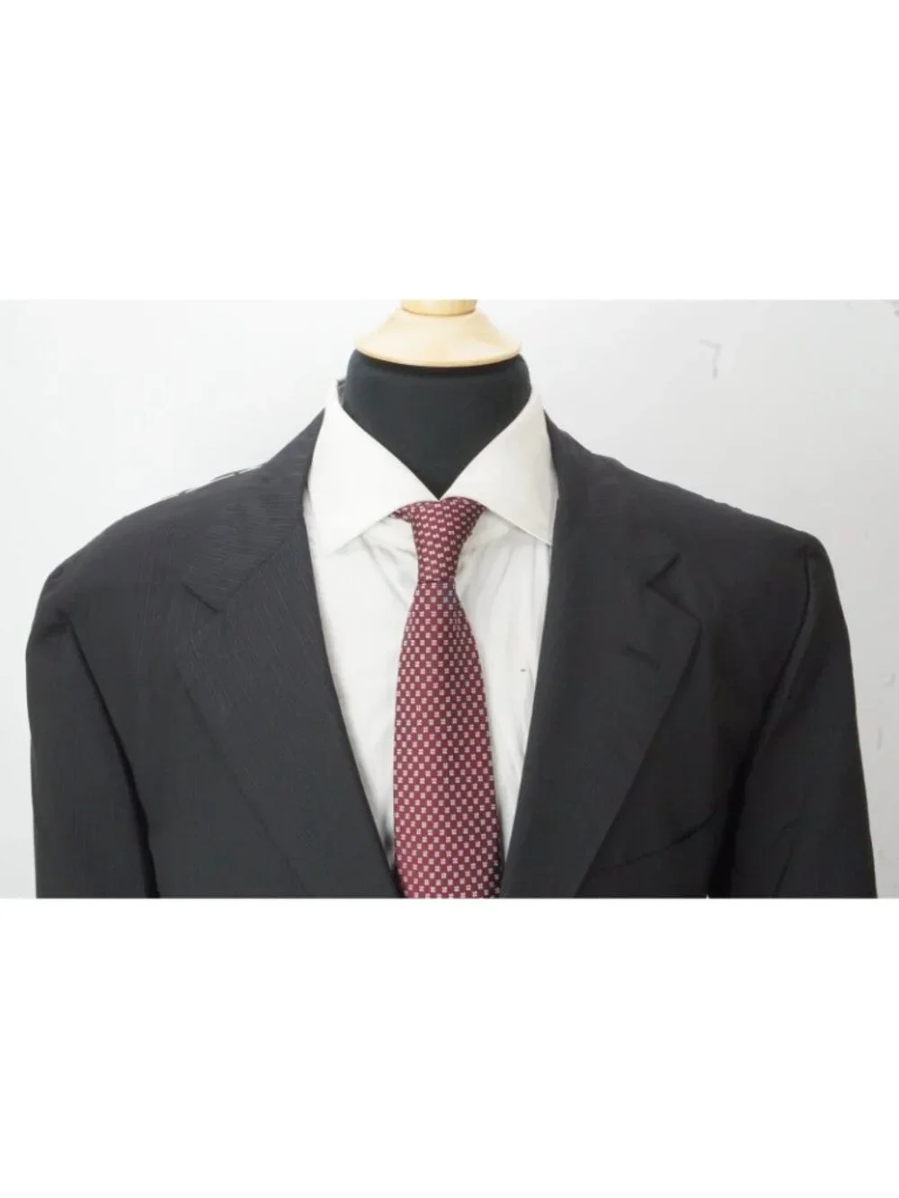 Sartoria Partenopea Black Blue Stripe Silk Blend 2 Pc Suit Jacket Pant 58 EU NEW